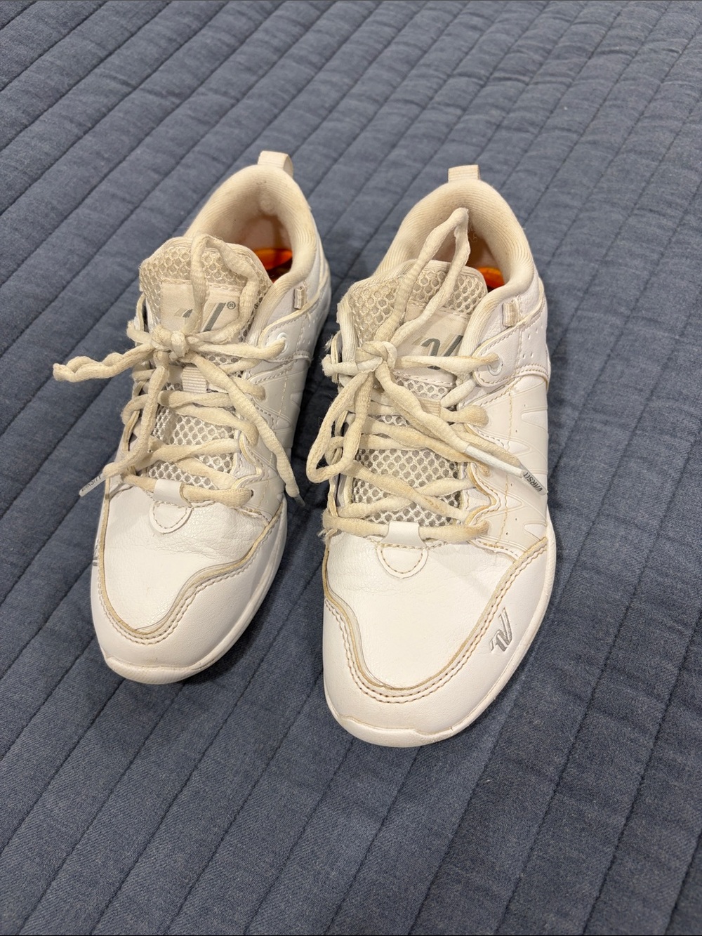 Varsity White Leather Cheer Shoes for Girls
